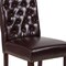 Flash Furniture 18.5 W, 27.5 L, 39.75 H 6-BT-P-BRN-LEA-GG - alternate 4